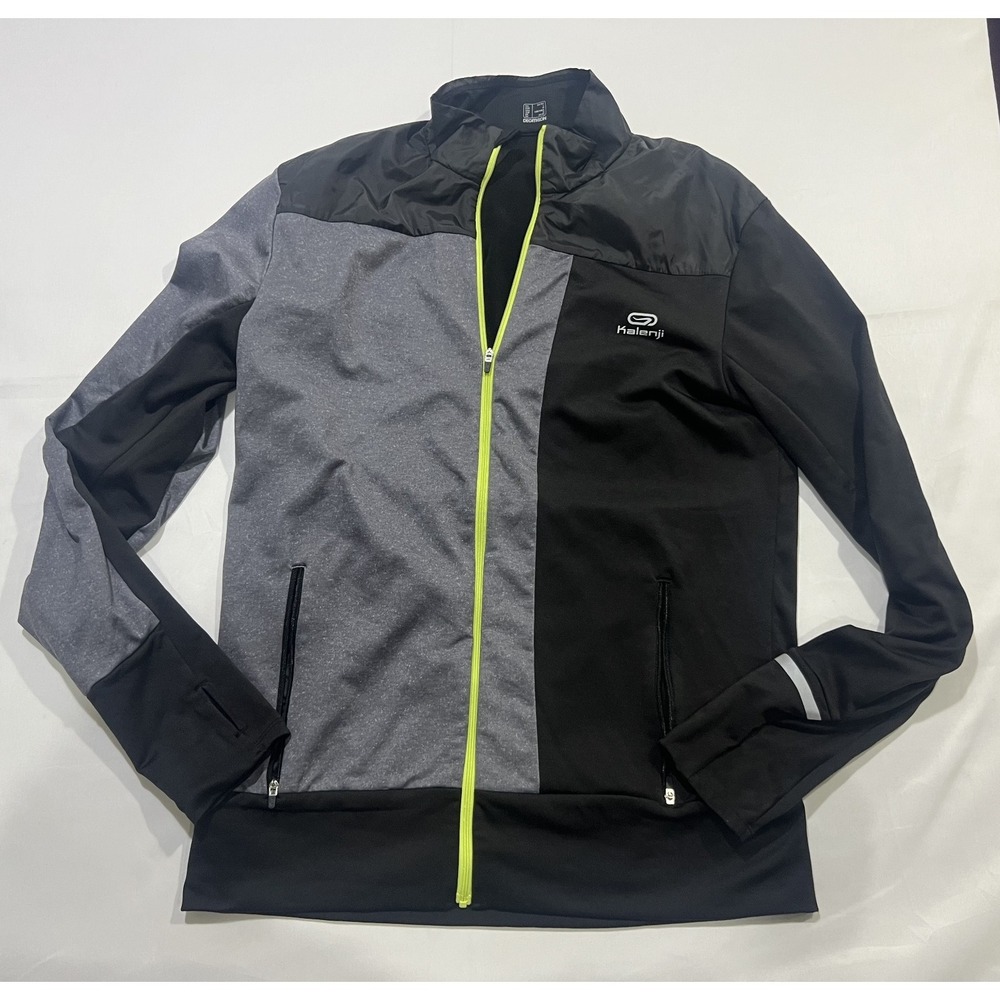 Decathlon Kalenji Running Jacket Mens Medium Black Lightweight Activewear